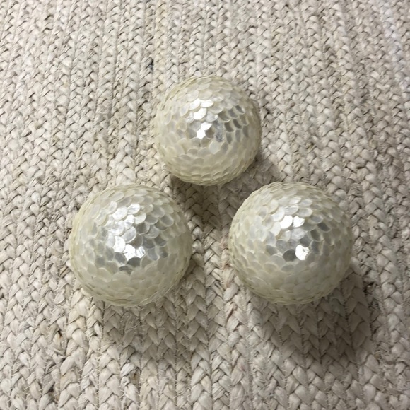 Z Gallerie Other - NEW 3 Z Gallerie Capiz Decorative Orbs Spheres